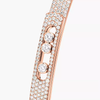 Move Noa SM Pavé Bangle Pink Gold Diamond Bracelet