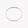 Move Noa pavé bracelet, small model Move Noa Diamond Bangle Bracelet in Pink Gold