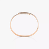 Move Noa SM Pavé Bangle Pink Gold Diamond Bracelet