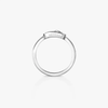 Move Uno ring, small model Move Uno diamond ring in white gold