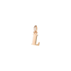Rose Gold Letter L Charm