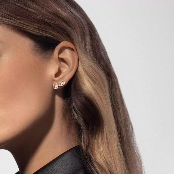 Boucles d'oreilles My Twin 1+2 0,20ct x3 Boucles d'oreilles Diamant Or Jaune