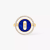 Lucky Move SM Lapis Lazuli Yellow Gold Diamond Ring