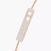 My First Diamond Pavé Pink Gold Diamond Bracelet