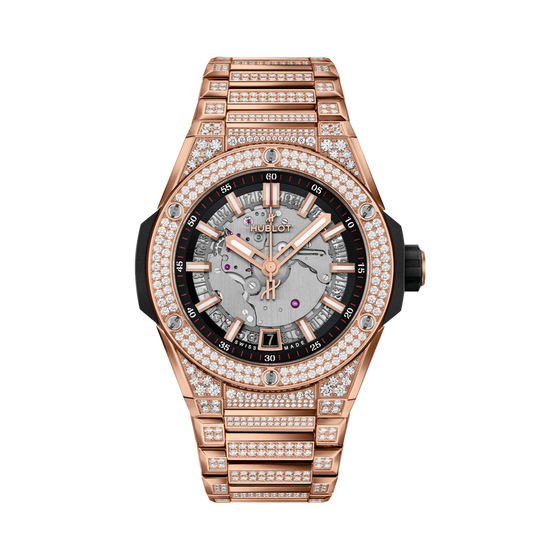 Big Bang Integrated Time Only King Gold Pavé