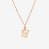 Rose Gold & Enamel Playing Card Charm