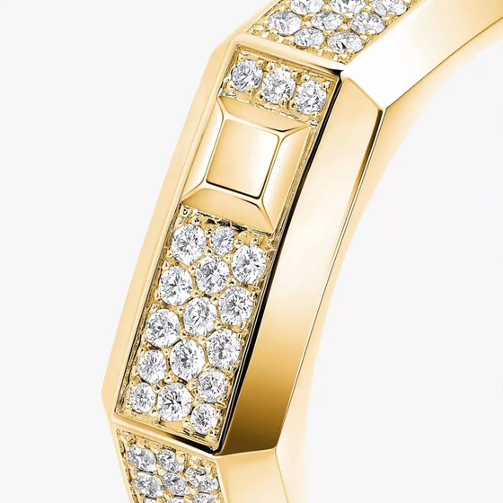 Moderniste pavé MM Yellow Gold Diamond Ring