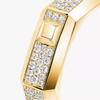 Moderniste pavé ring, medium model Moderniste yellow gold diamond ring