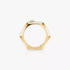 Moderniste pavé ring, medium model Moderniste yellow gold diamond ring