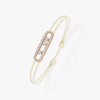 Messika Care(s) cream cord pavé bracelet