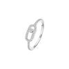 Move Uno Pavé White Gold Diamond Ring