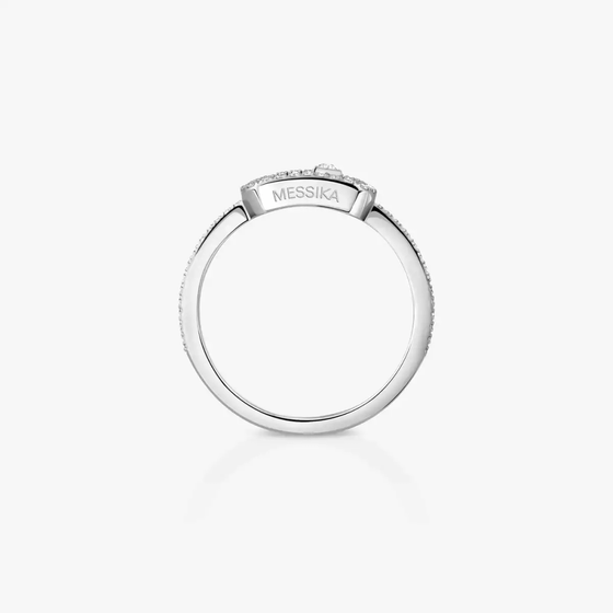 Move Uno Pavé White Gold Diamond Ring