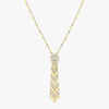 D-Vibes tassel necklace Yellow Gold Diamond Necklace