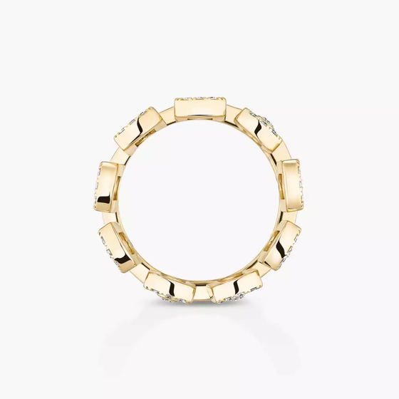 Move Iconica Pavée Bague Diamant Or Jaune