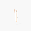 Move Uno single pavé earring, right
