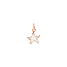  Pendentif Stellina Or Rose & Émail