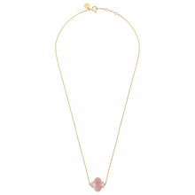  Necklace, Guava Quartz, Yellow Gold