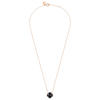 Collier, Onyx, Diamants, Or Rose