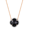 Necklace, Onyx, Diamonds, Rose Gold