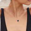 Necklace, Onyx, Diamonds, Rose Gold