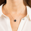 Necklace, Onyx, Diamonds, Rose Gold