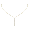 Collier barrette verticale Gatsby Collier Diamant Or Jaune