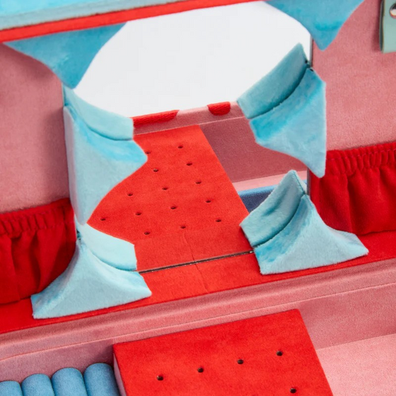 Bea Bongiasca Medium Jewelry Box ‐ Pink-Red-Blue