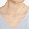 Collier Cœur Or Rose & Argent