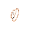 Move Uno Gold LM Pink Gold Diamond Ring