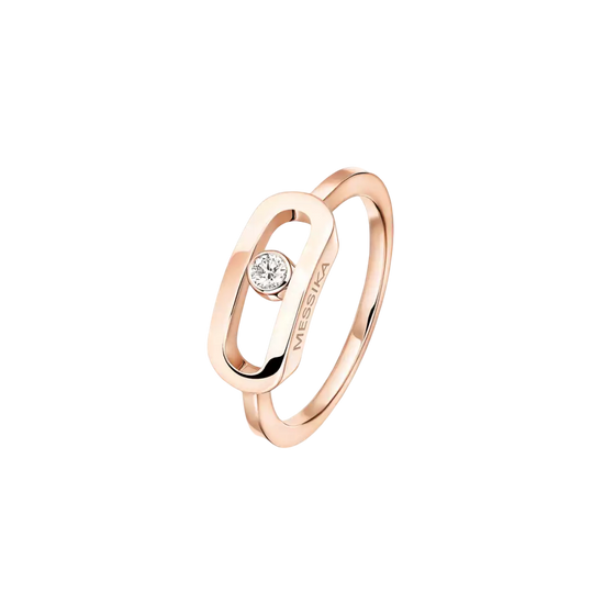 Move Uno Gold LM Pink Gold Diamond Ring