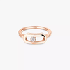 Move Uno Gold LM Pink Gold Diamond Ring
