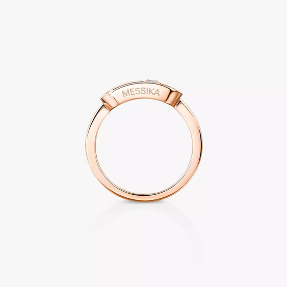 Move Uno Gold LM Pink Gold Diamond Ring