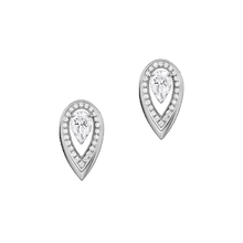  Boucles d'oreilles Diamant Or Blanc Fiery 0,25ct