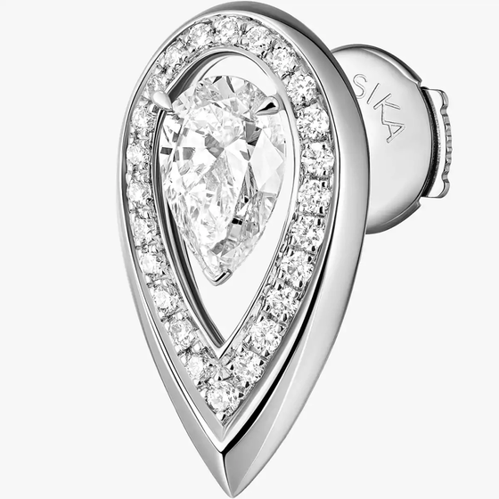 Fiery 0.25ct White Gold Diamond Earrings