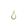 Pendentif Fer À Cheval Or Jaune Et Tsavorites