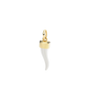 Yellow Gold & Silver Horn Charm