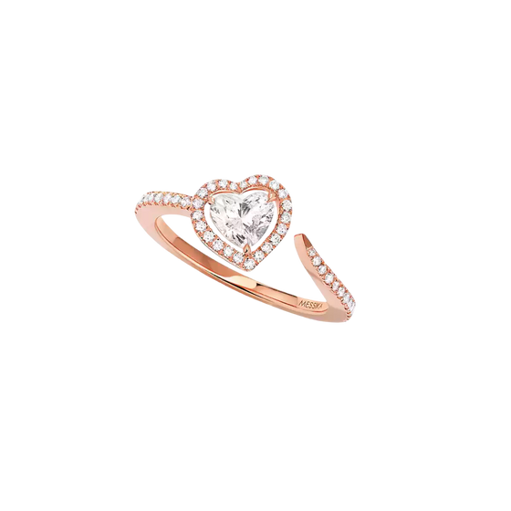 Joy 0,40ct Bague Diamant Or Rose