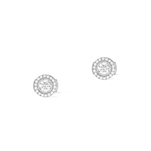  Boucles d'oreilles diamant or blanc Joy Diamants ronds 2x0,25ct