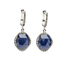  Boucles d'Oreilles Saphirs & Diamants