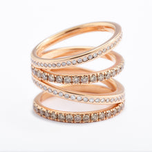  Rose gold diamond-set ring