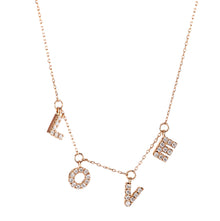  Rose gold Love necklace