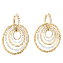  Two Golds & Diamonds Earrings