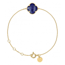  Bracelet Victoria en or jaune et lapis-lazuli