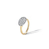 18kt yellow gold ring with diamonds