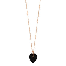  Angèle mini onyx Heart necklace