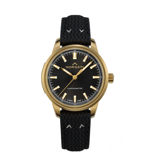 Freedom 60 39mm Black Perlon Rubber