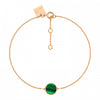 Rose gold bracelet malachite