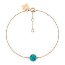  Bracelet EVER mini disque turquoise