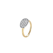  Bague pour femme en or jaune 18 carats et diamants blancs. Bague Lunaria Marco Bicego AB581-B