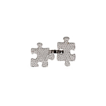  Bague pour femme en pièces de puzzle en or blanc et diamants. Bague Puzzle Akillis RPZ0006-OG